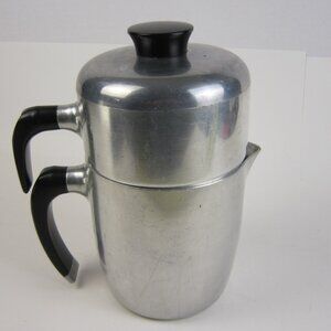Wear-Ever Coffee Pot/Percolator # 990 Aluminum- 7 Pieces Vintage -Made in Canada